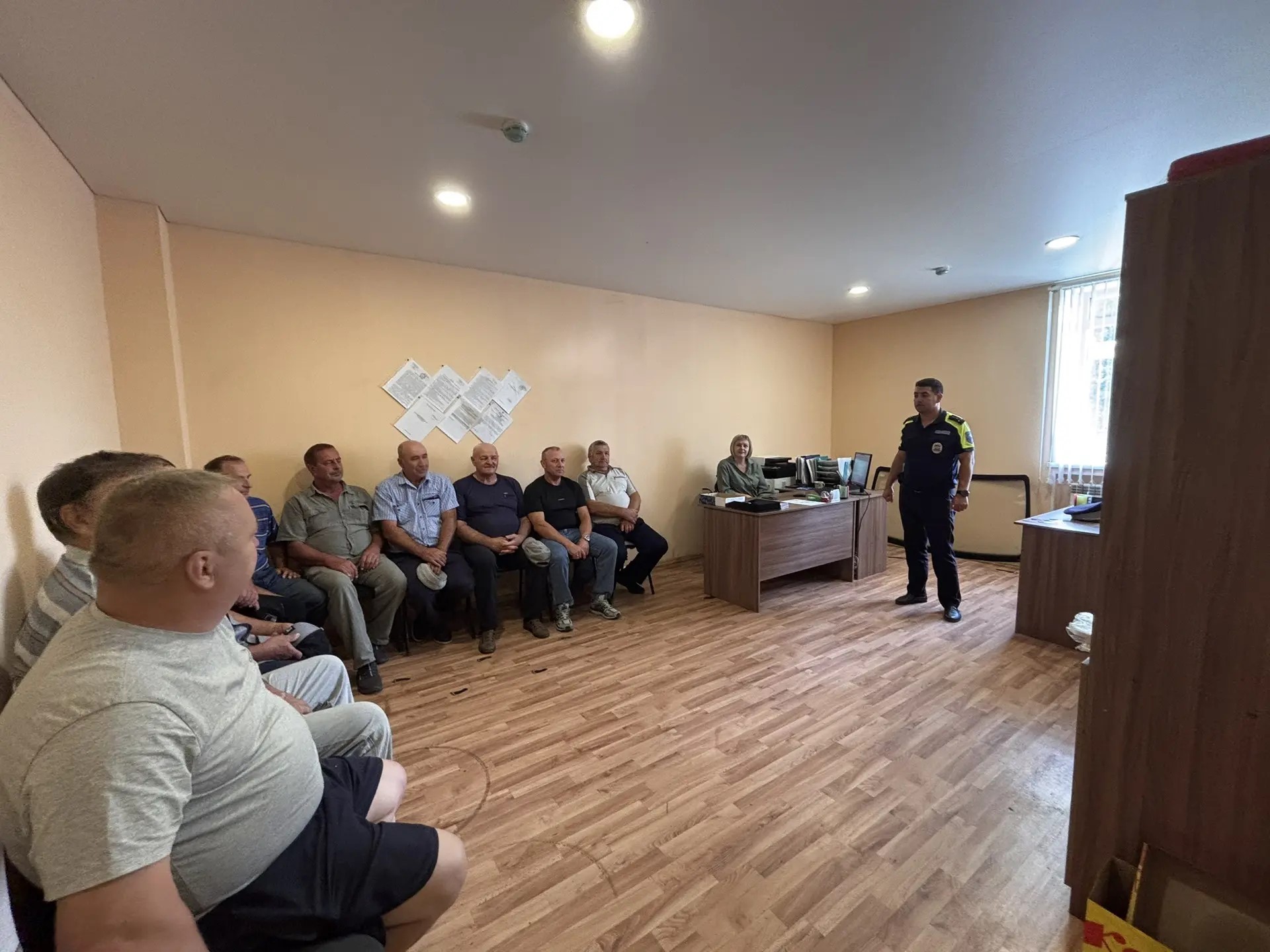 Госавтоинспекция провела инструктаж для водителей школьных автобусов в Спасском районе