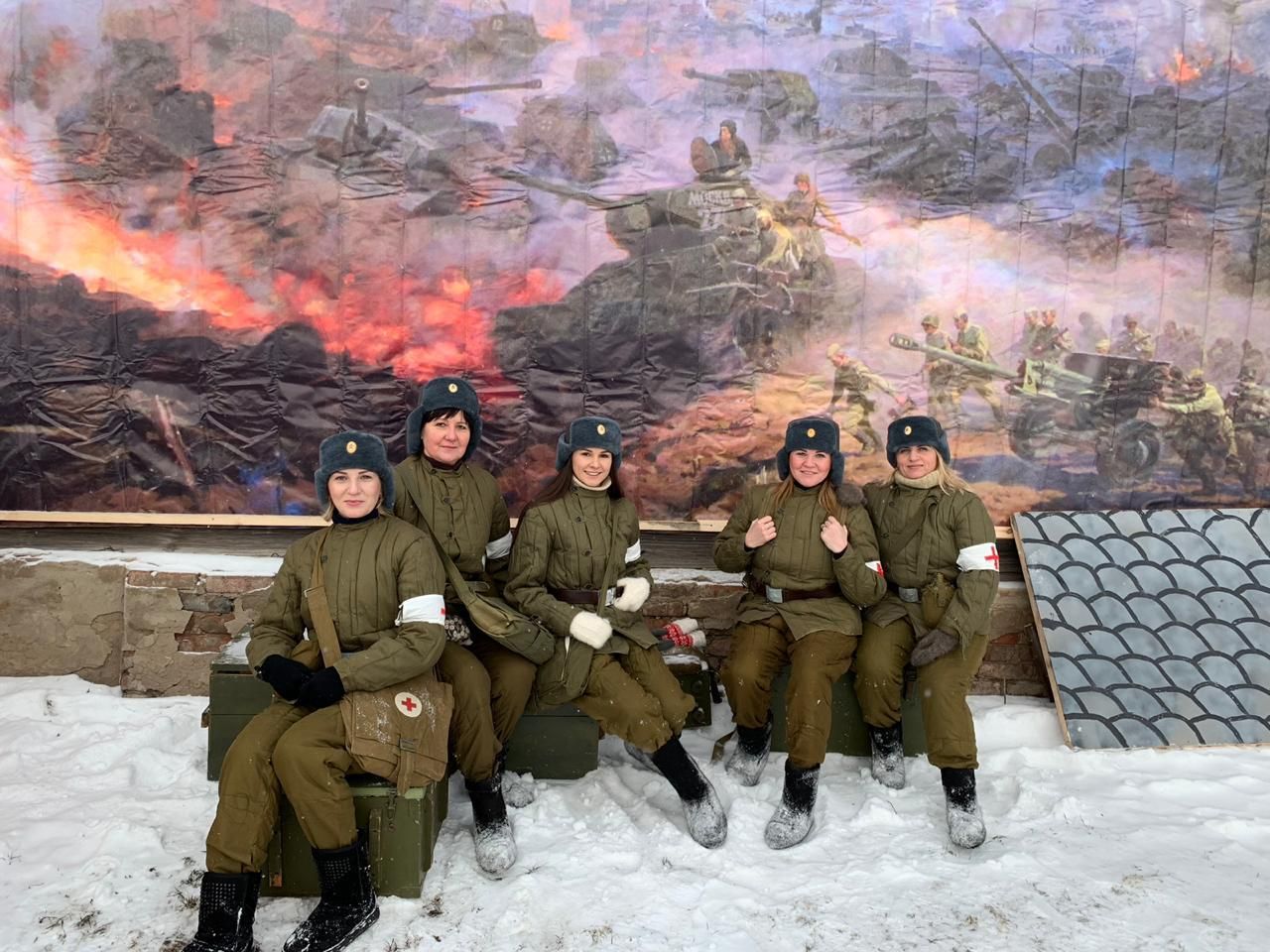 В селе Полянки Спасского района прошла реконструкция битвы под Москвой (ФОТО)