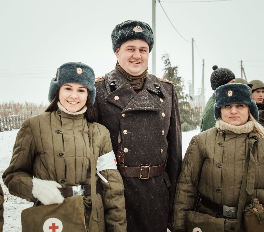 В селе Полянки Спасского района прошла реконструкция битвы под Москвой (ФОТО)