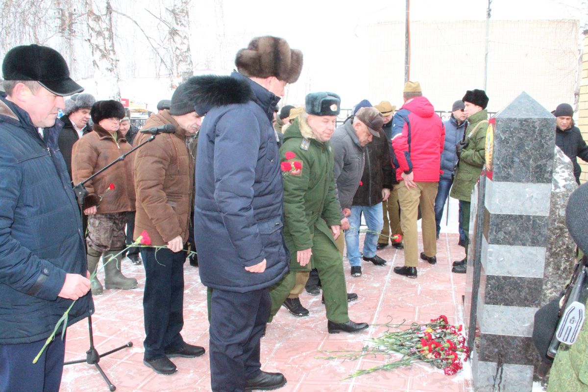 В Болгаре прошёл митинг, посвящённый 30-летию вывода советских войск из Афганистана (ВИДЕО, ФОТО)