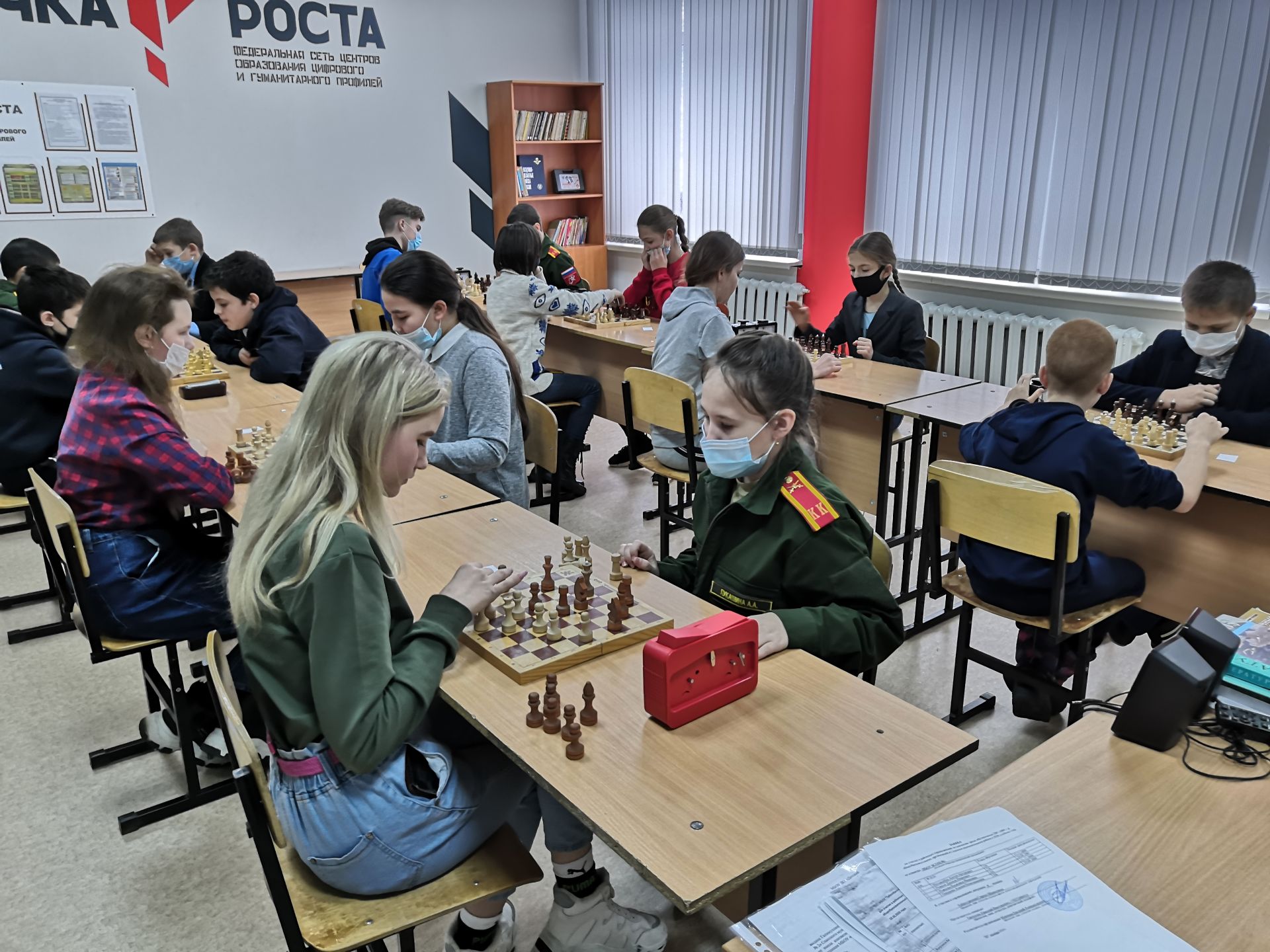 Спасские школьники приняли участие по шахматам