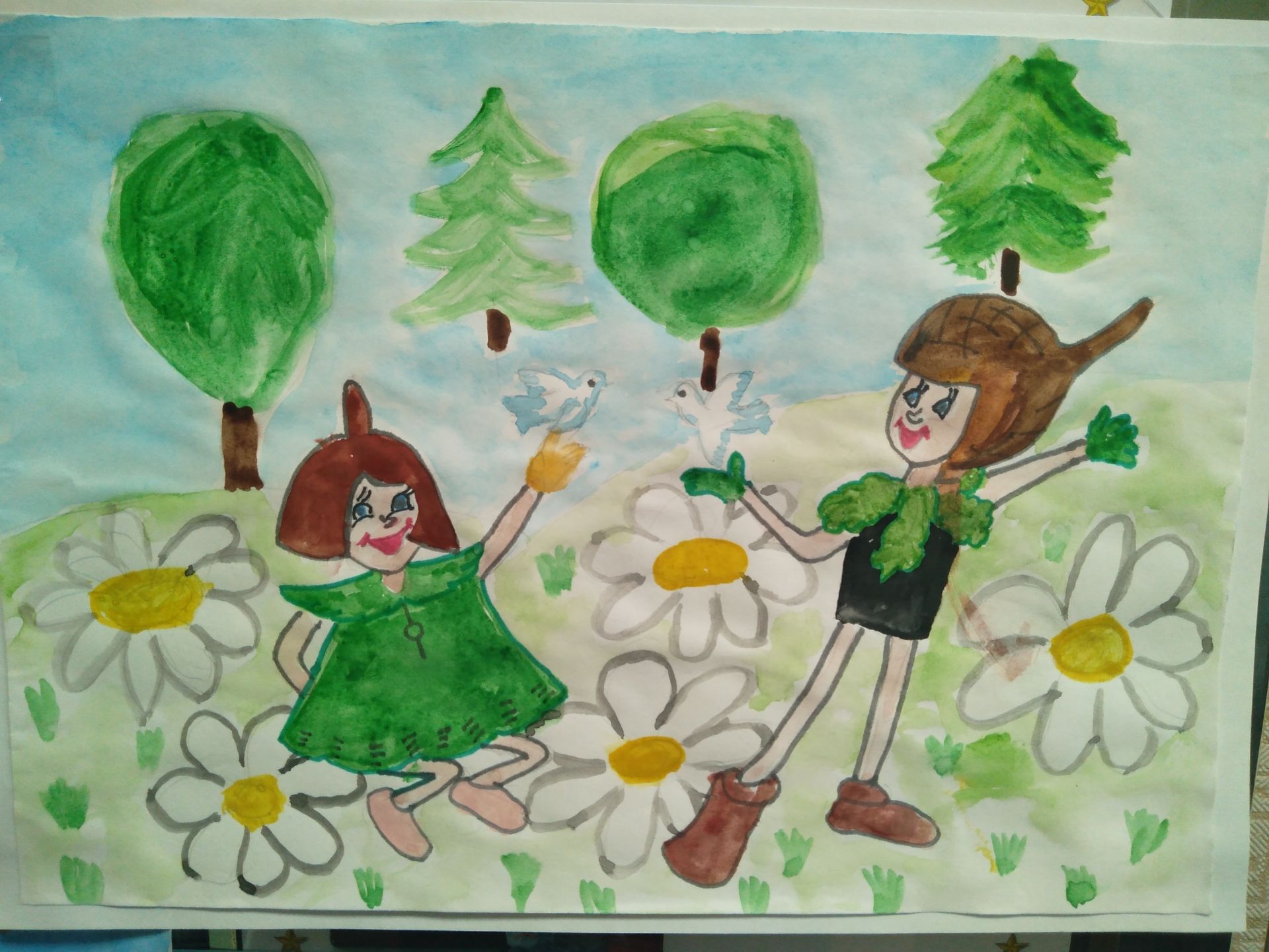 В детсадах Спасского района прошёл  конкурс детского рисунка «Эколята – друзья и защитники Природы!».