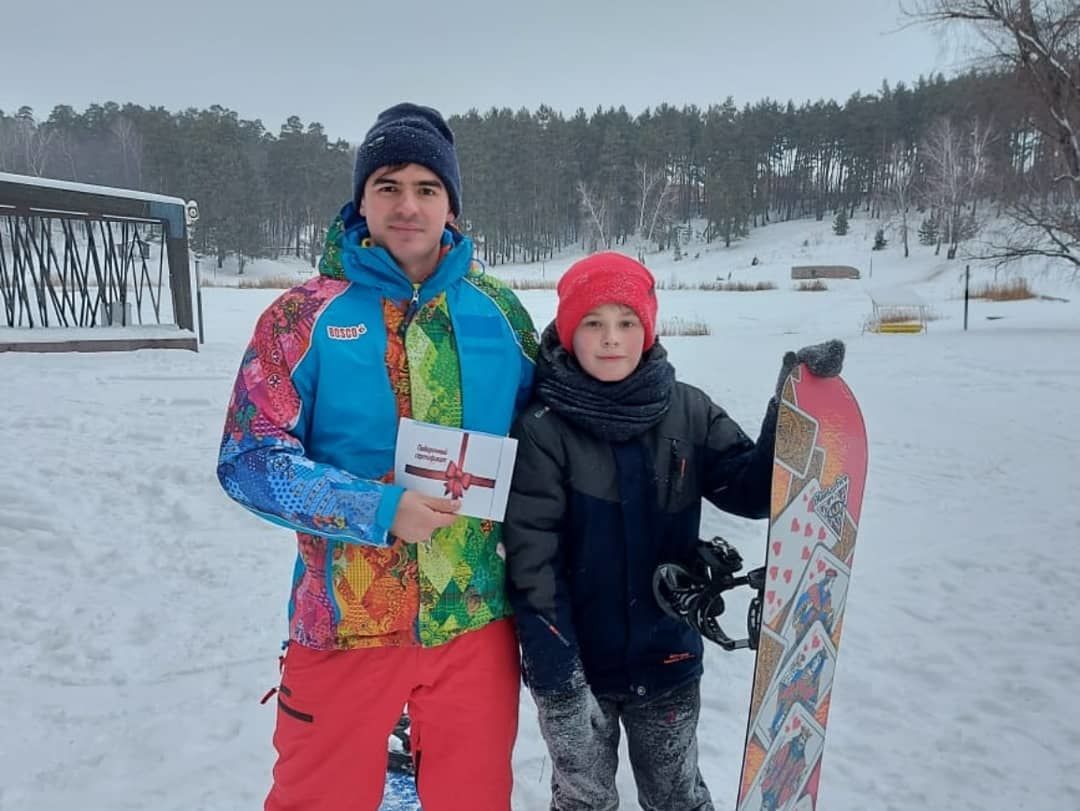 На озеро Рабиги Спасского района прошли  городские соревнования по сноуборду