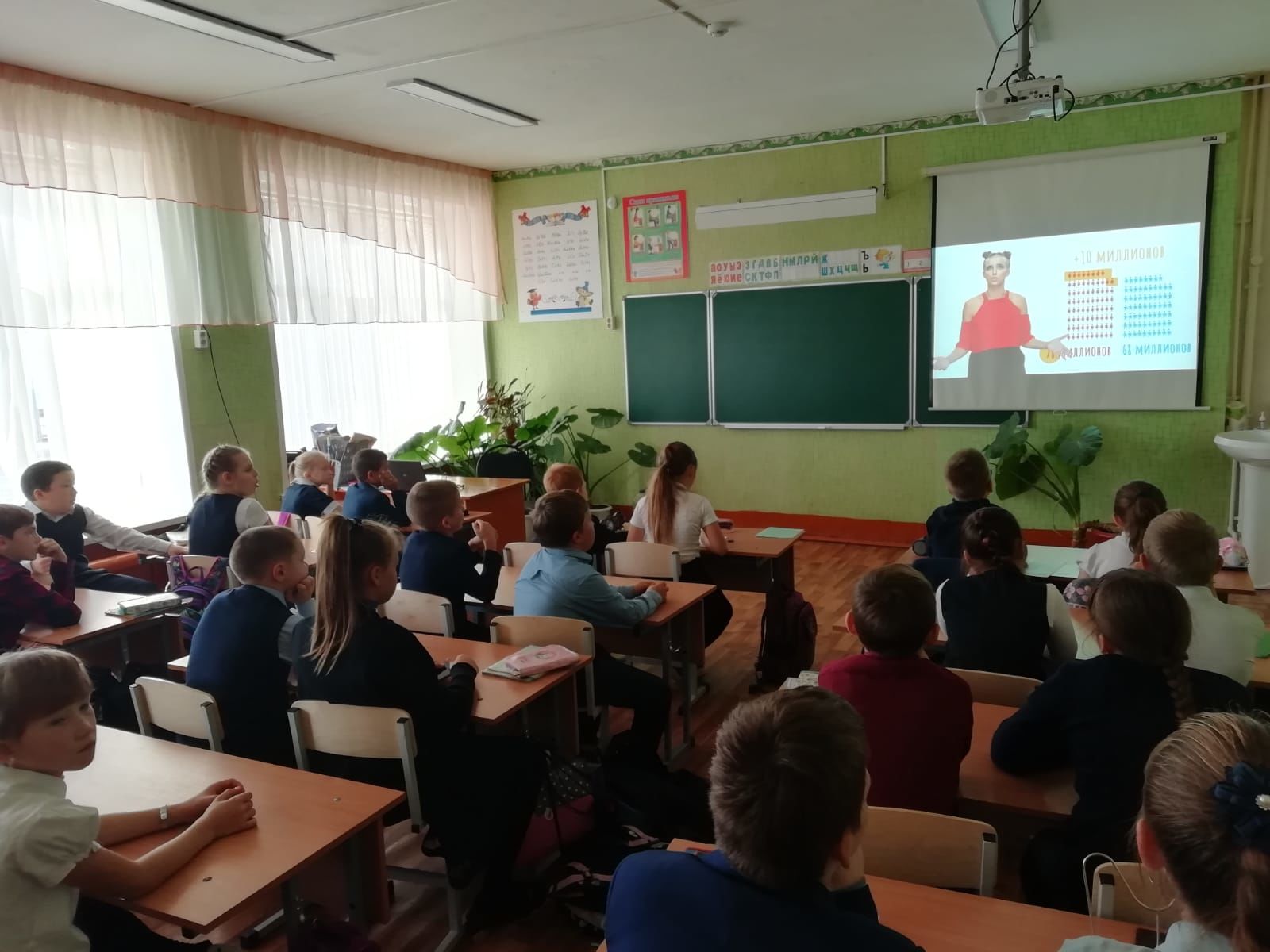 В первой городской школе прошли классные часы  «Всероссийская перепись населения - 2021»