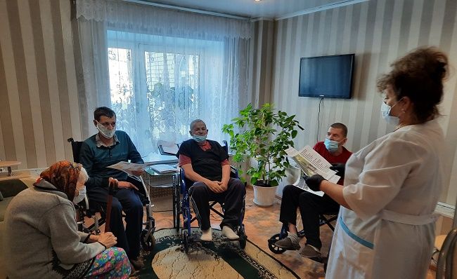 В Спасском доме-интернате прошла беседа о проблемах слабовидящих людей