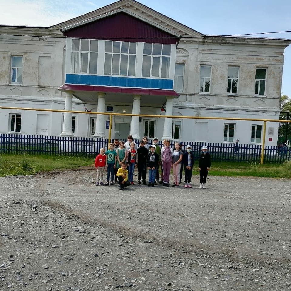 Ребята из пришкольного лагеря Кимовской школы побывале в Антоновке