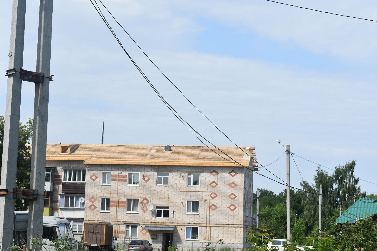 По улице Гордеева проводится капитальный ремонт многоквартирных домов