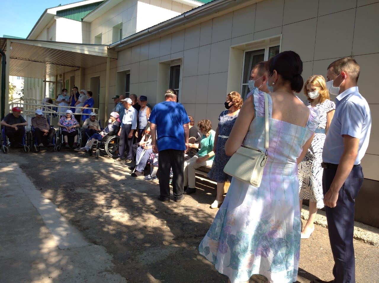 В Спасском Доме интернате для престарелых и инвалидов открылась спортивная площадка