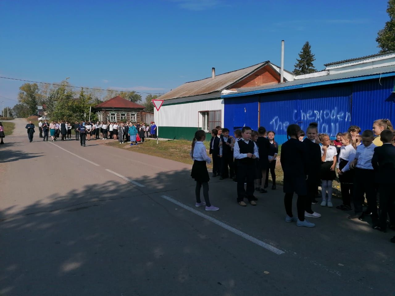 В Болгарской первой школе прошла учебная эвакуация