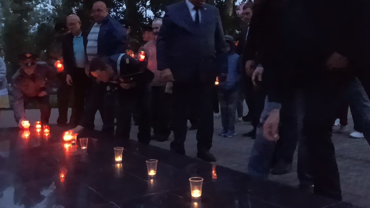 В Болгаре прошëл митинг "Свеча памяти"
