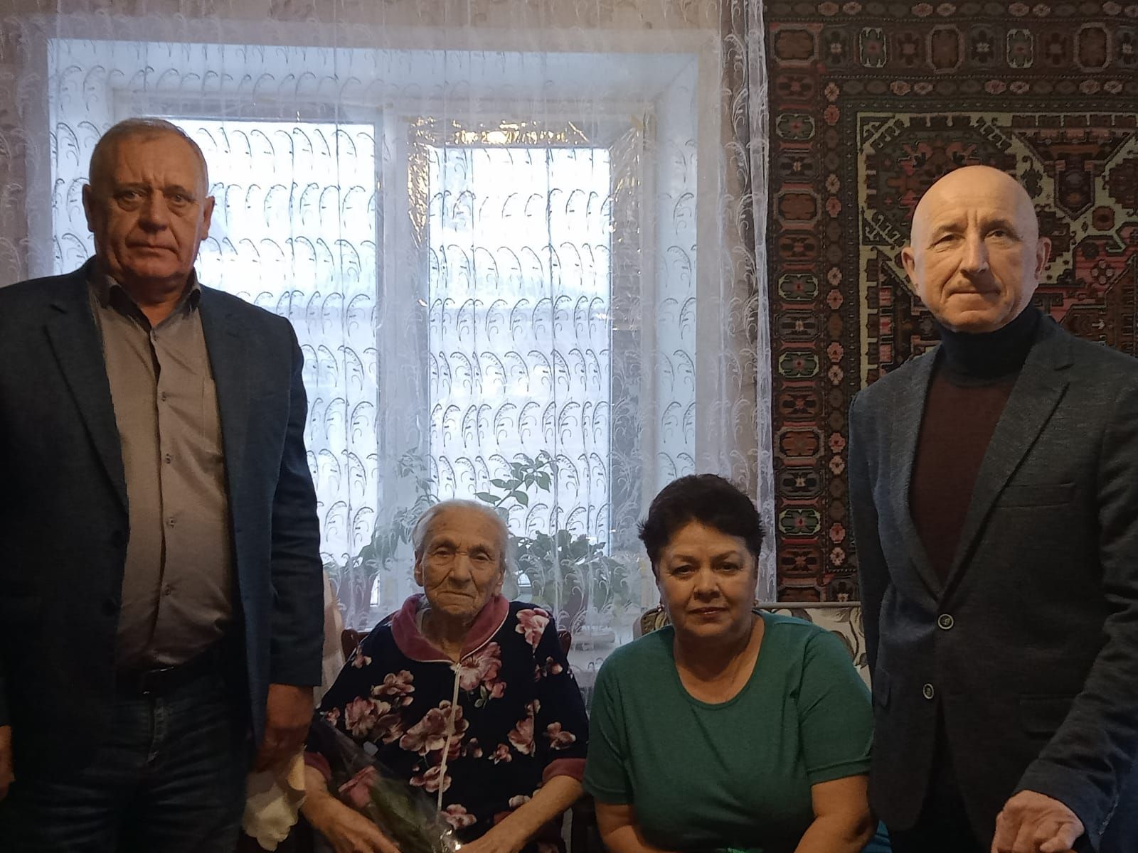 Жительницу села Никольского поздравили с юбилеем