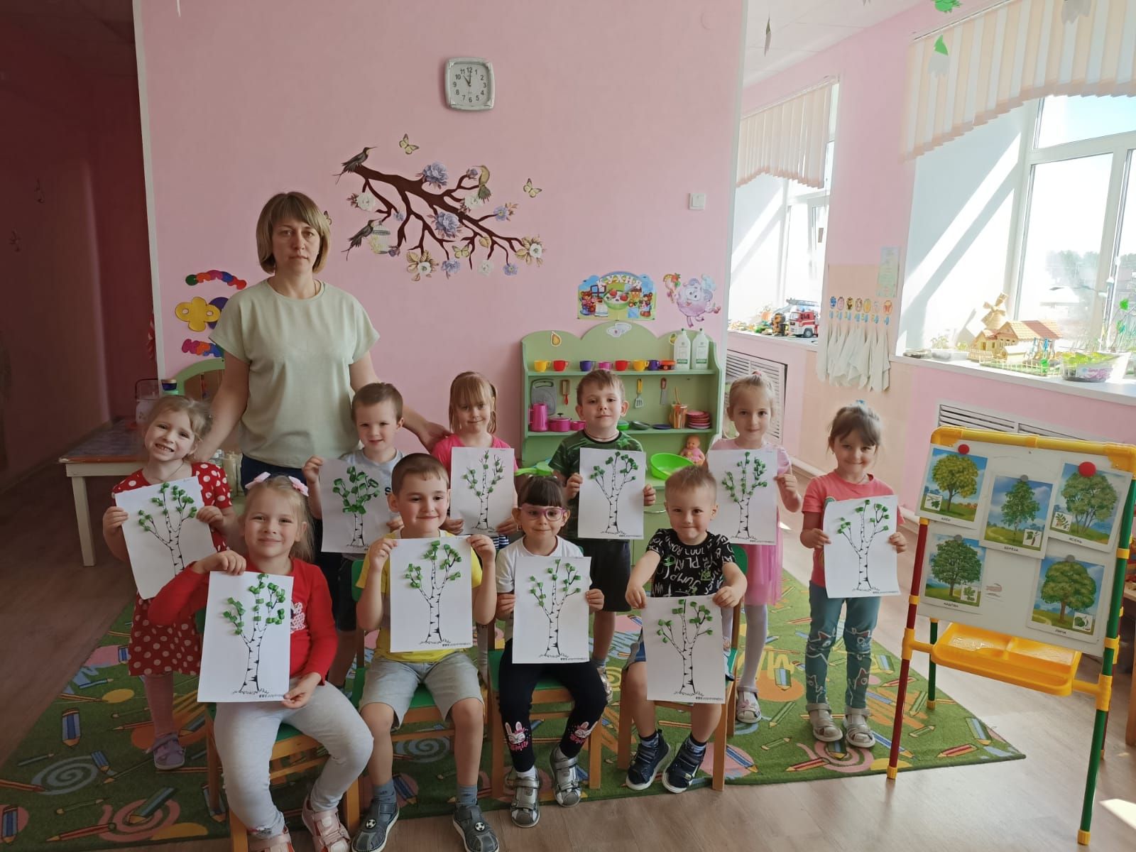 В средней группе детского сада «Теремок» провели праздник «Белоствольная берёзка-символ Родины моей!»