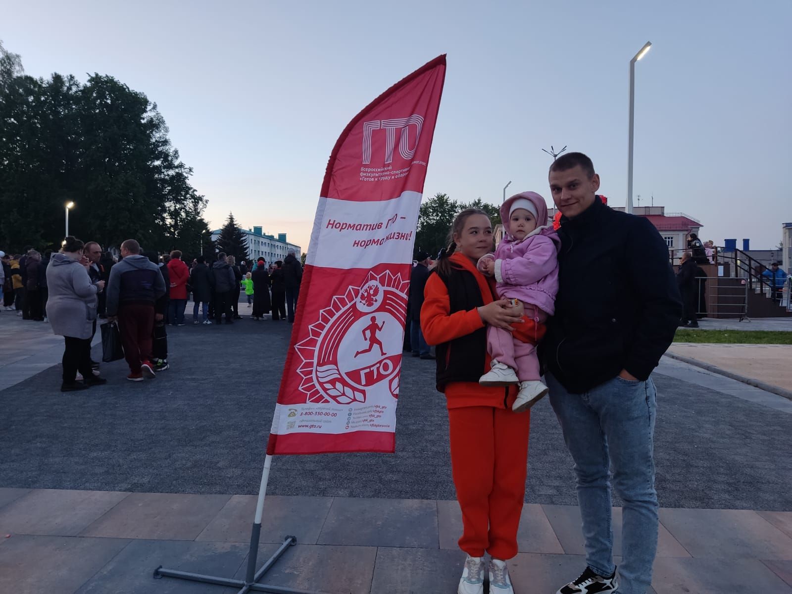 В честь Дня Победы на центральной площади Болгара работала мобильная площадка ГТО