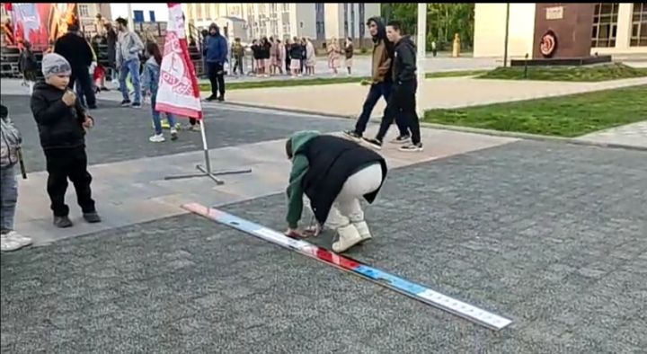 В честь Дня Победы на центральной площади Болгара работала мобильная площадка ГТО