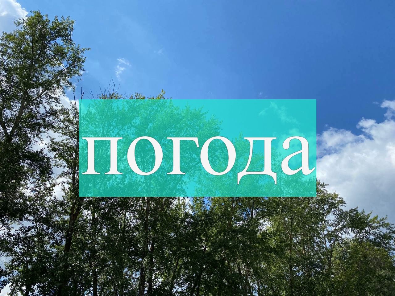 Погода на субботу 5 августа