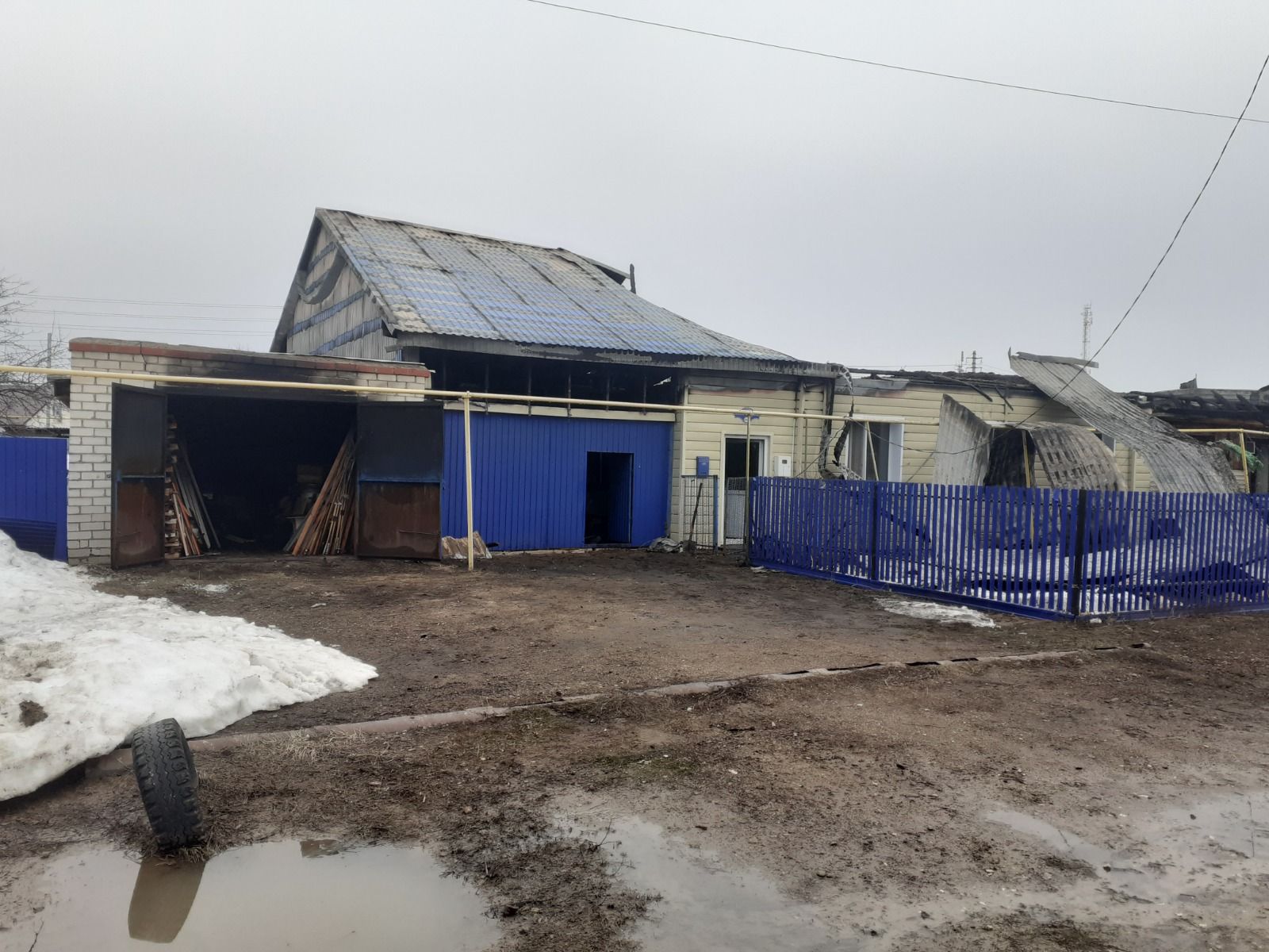 В Болгаре произошёл крупный пожар