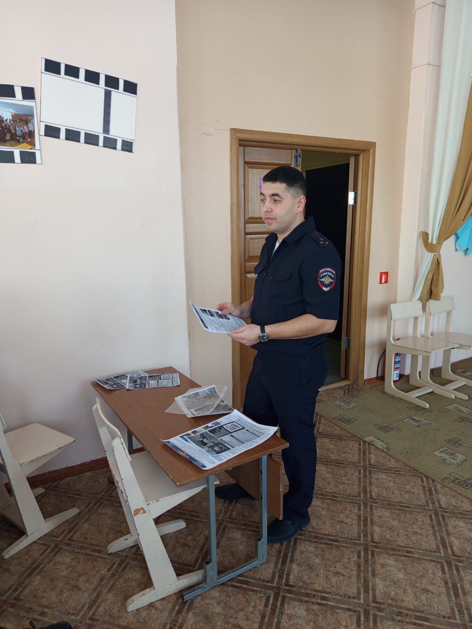 Начальник Госавтоинспекции Спасского района встретился со школьниками Ульяновской области