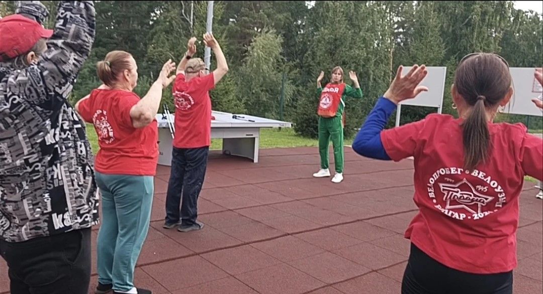 В Болгаре прошло спортивное мероприятие «Эликсир здоровья ГТО 55+»