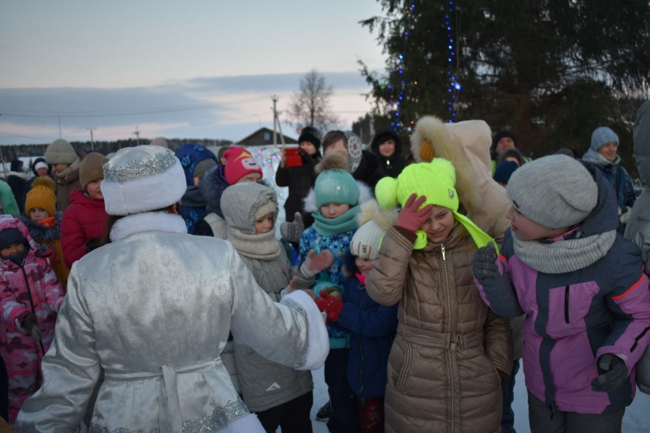 На площадке возле ОАО "Алексеевскдострой" прошло"Новогоднее праздничное представление"