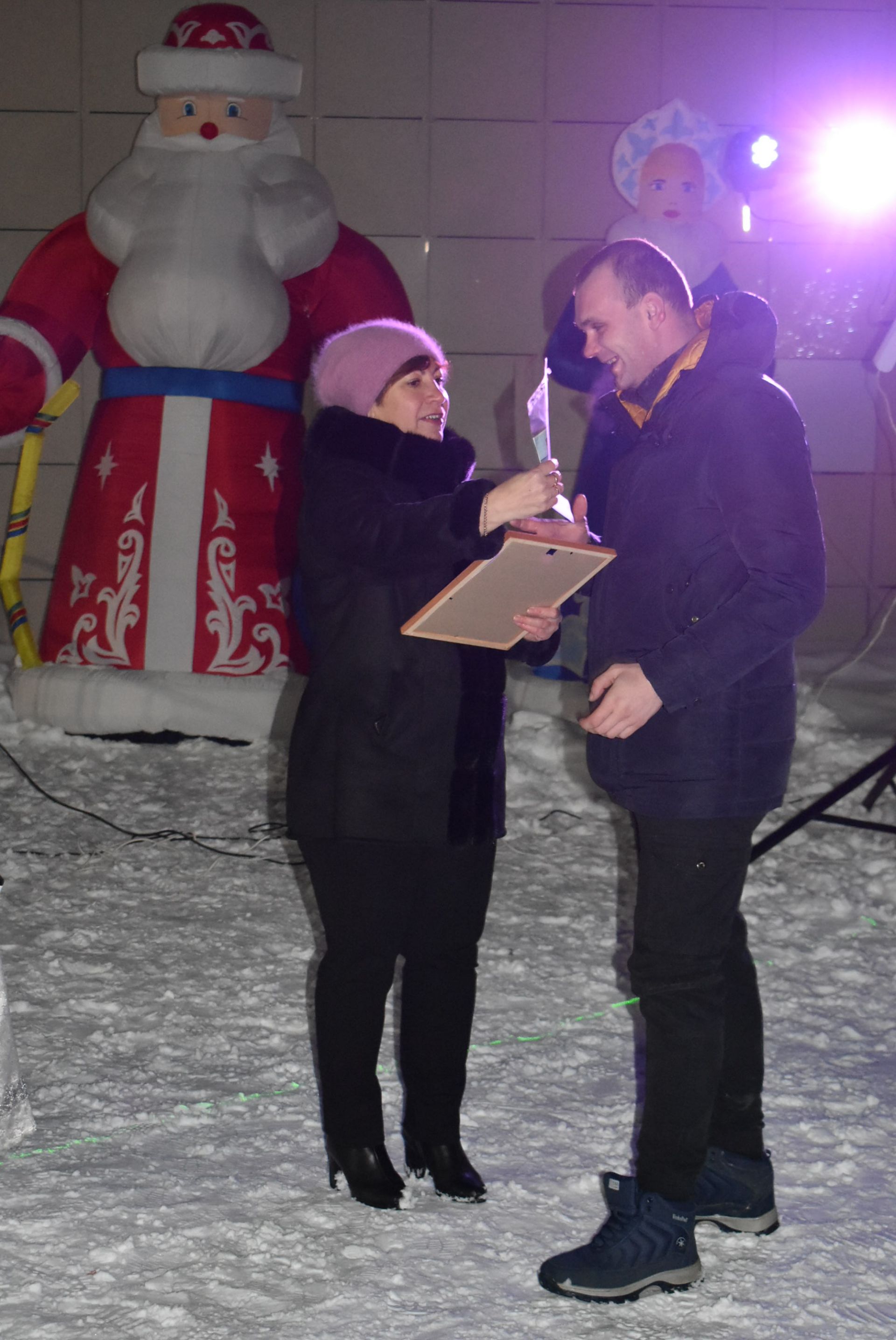 В центре Болгара встретили Новый год