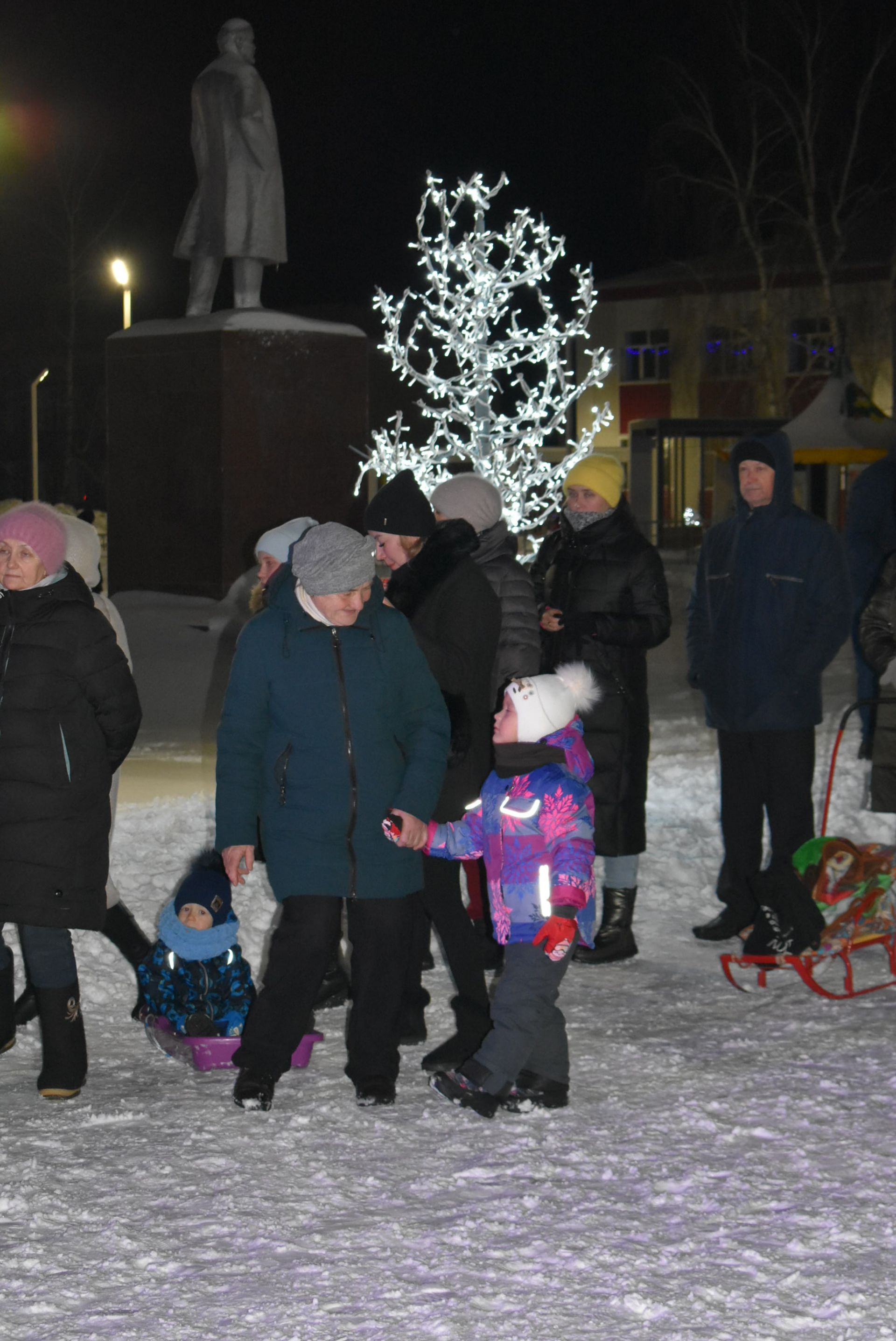 В центре Болгара встретили Новый год