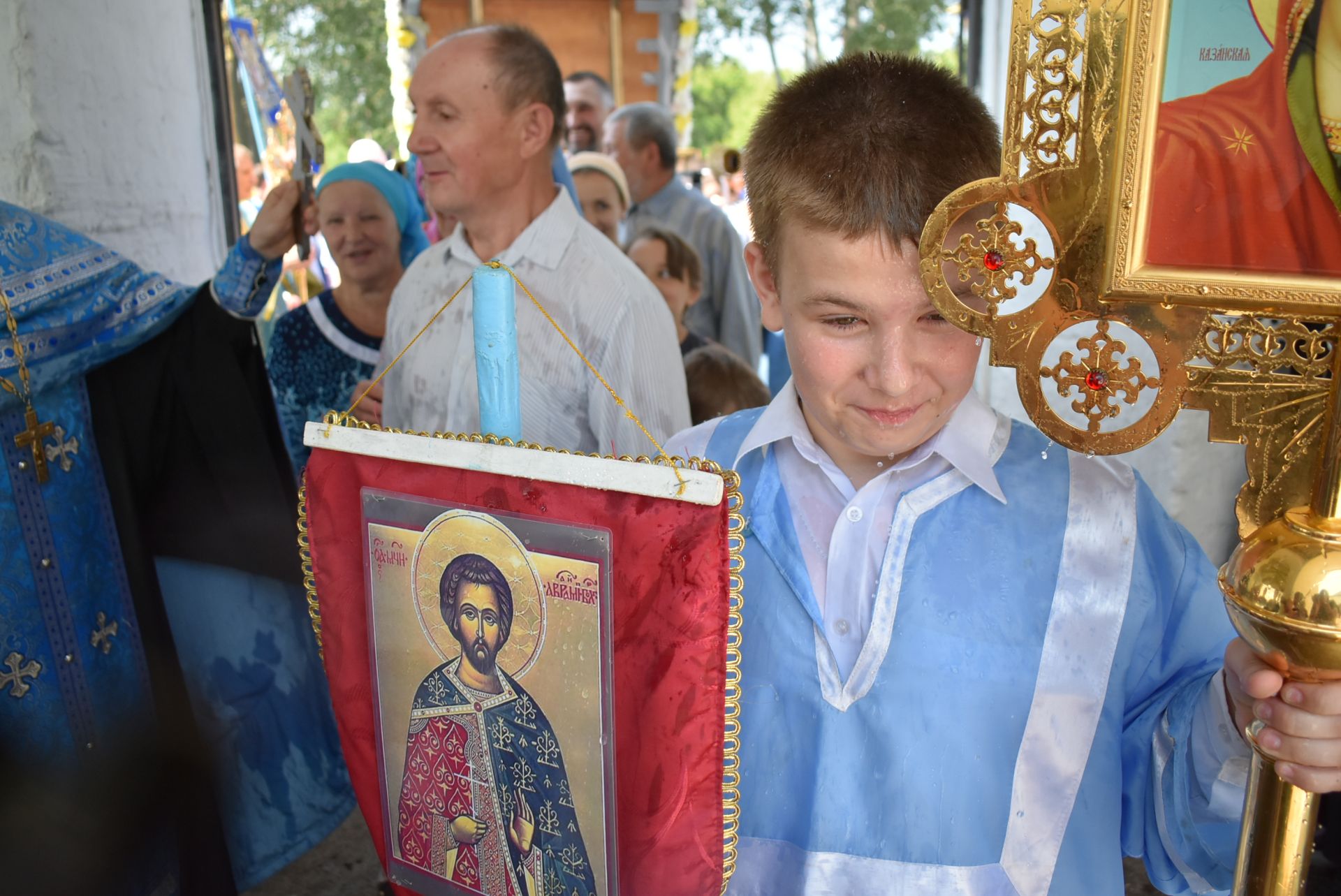 В селе Три Озера почтили память Тихвинской иконы Божией Матери