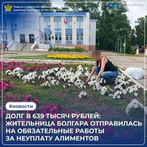 Жительница Болгара задолжала своим детям 639 тысяч рублей алиментов