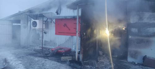 В селе Балымеры произошёл пожар