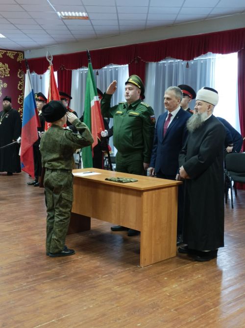 Спасские кадеты дали клятву верности Родине