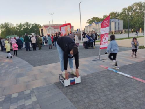 В честь Дня Победы на центральной площади Болгара работала мобильная площадка ГТО