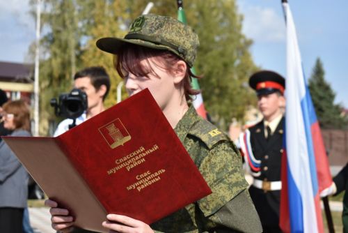 Спасские кадеты дали клятву Родине