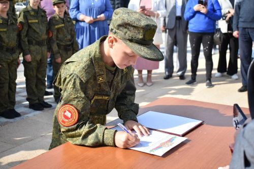Спасские кадеты дали клятву Родине