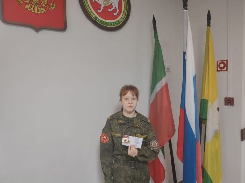 Золотым знаком отличия ГТО была отмечена ученица Болгарской кадетской школы-интерната Камилла Шакирова