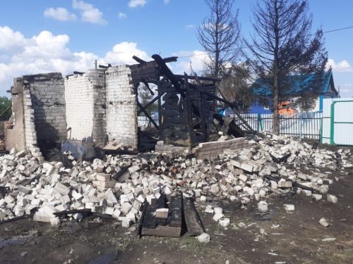 В Спасском районе сгорели баня и жилой дом