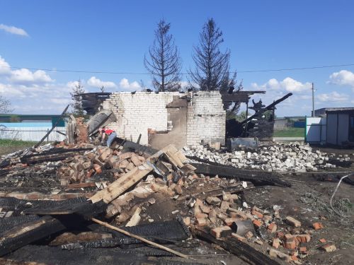 В Спасском районе сгорели баня и жилой дом