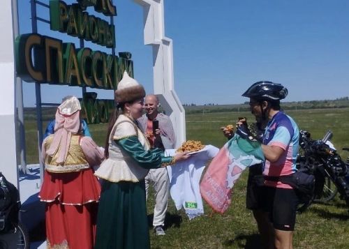 Спасский район встретил участников велопробега ко Дню предпринимателя