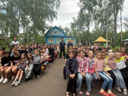 В лагере «Болгар» прошёл урок безопасности на дорогах