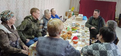 В Антоновке Спасского района прошла встреча с бойцом СВО