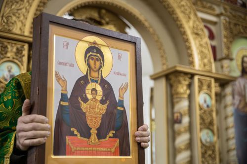 В Духосошественском храме Болгара появилась новая икона Пресвятой Богородицы «Неупиваемая Чаша»