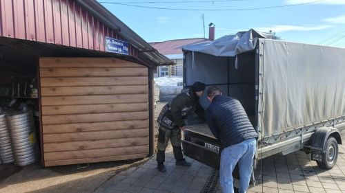 Из Спасского района отправили гуманитарный груз со стройматериалами и техникой для бойцов СВО