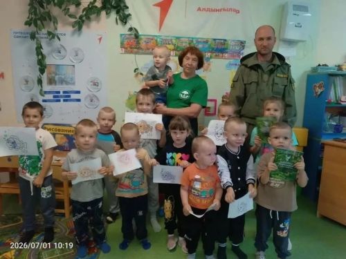 Сотрудники заказника «Спасский» провели для антоновских дошколят занятие о рыбах