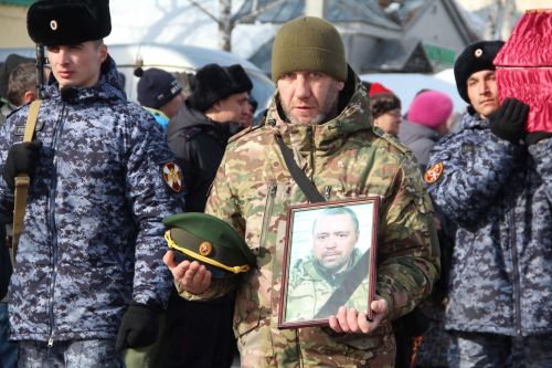В Болгаре простились с погибшим бойцом СВО Андреем Козиным