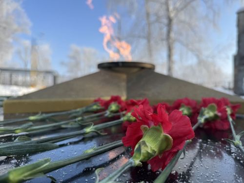 В Болгаре состоялось возложение цветов к Вечному огню у Памятника Героям Отечества