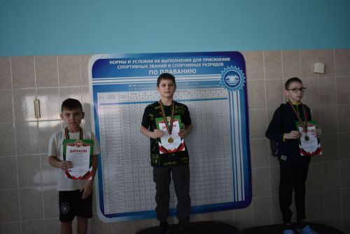 В бассейне "Дулкын" прошли соревнования по плаванию (2026)
