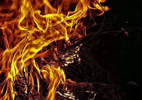 В Спасском районе произошло два возгорания