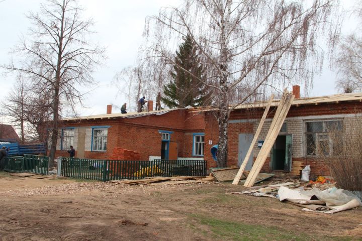В  Полянках Спасского района идет капитальный ремонт детского сада (ФОТО)