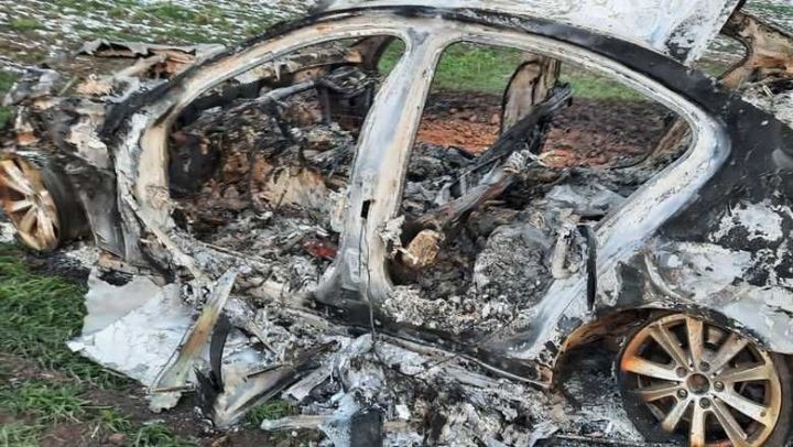 В Татарстане после страшного ДТП сгорела иномарка, водитель погиб