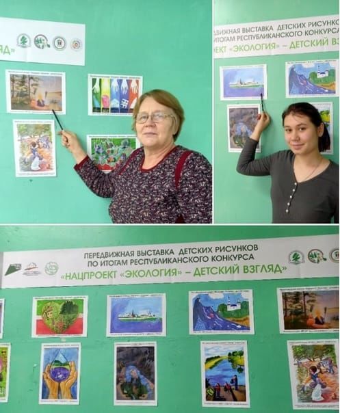 В Бураковской школе оформлена передвижная выставка детских рисунков