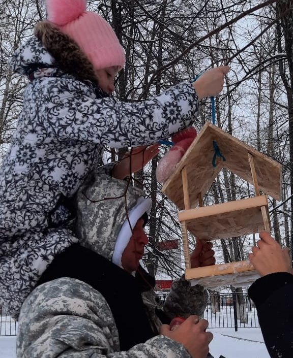 Ученики санаторной школы-интерната приняли участие в акции «покормите птиц зимой»