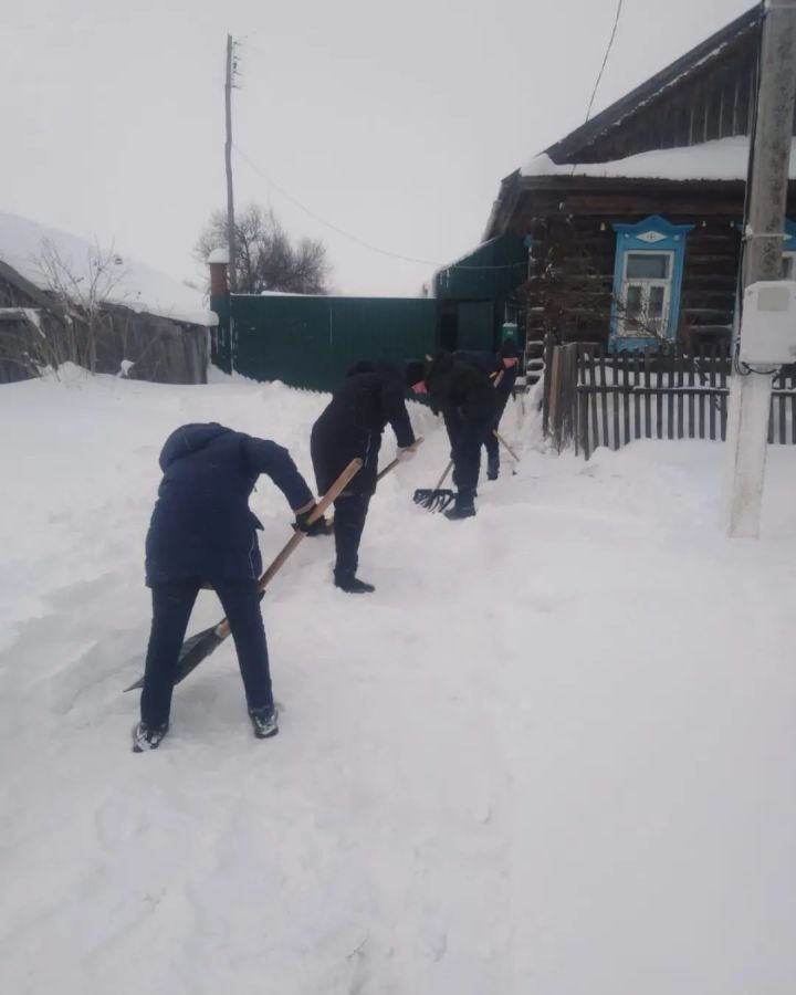 Волонтёры Полянской школы приняли участие в акции «Снежный десант»